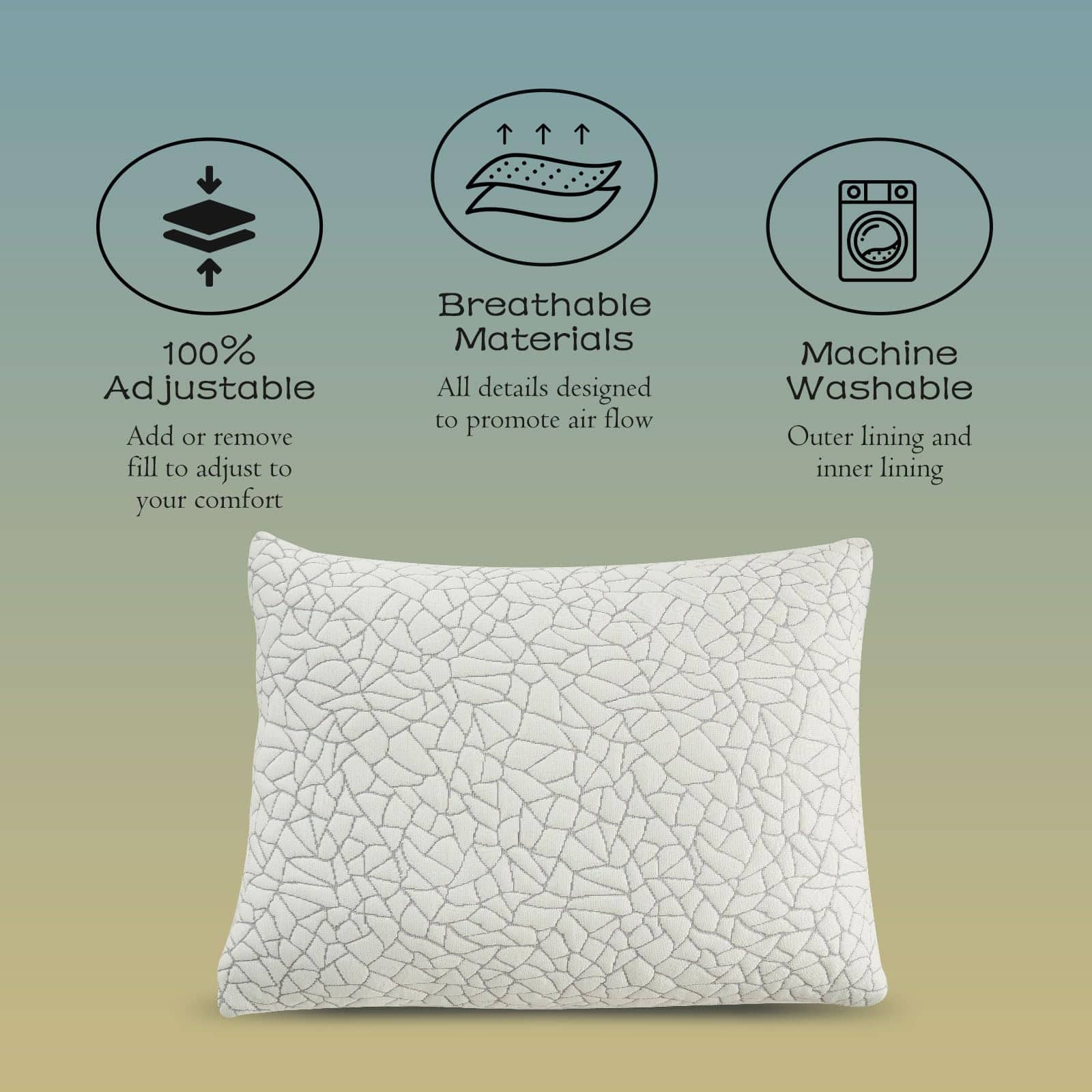 Almohada de Espuma Viscoelástica KUSNUG para Dormir, - Imagen 7