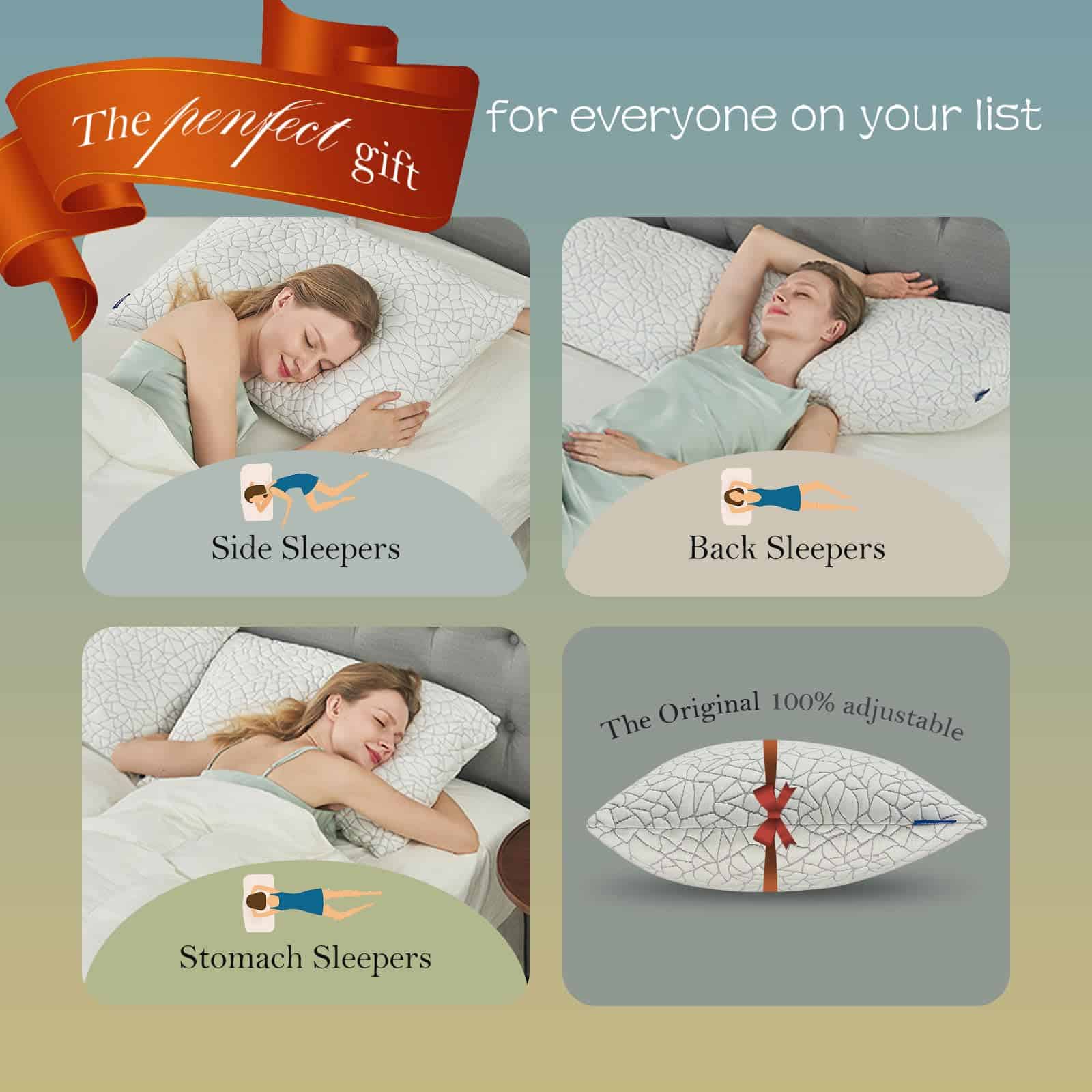 Almohada de Espuma Viscoelástica KUSNUG para Dormir, - Imagen 6