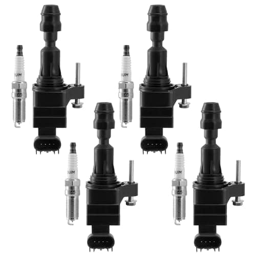 Conjunto de 4 Bobinas de Encendido y Bujías COMPATIBLE con