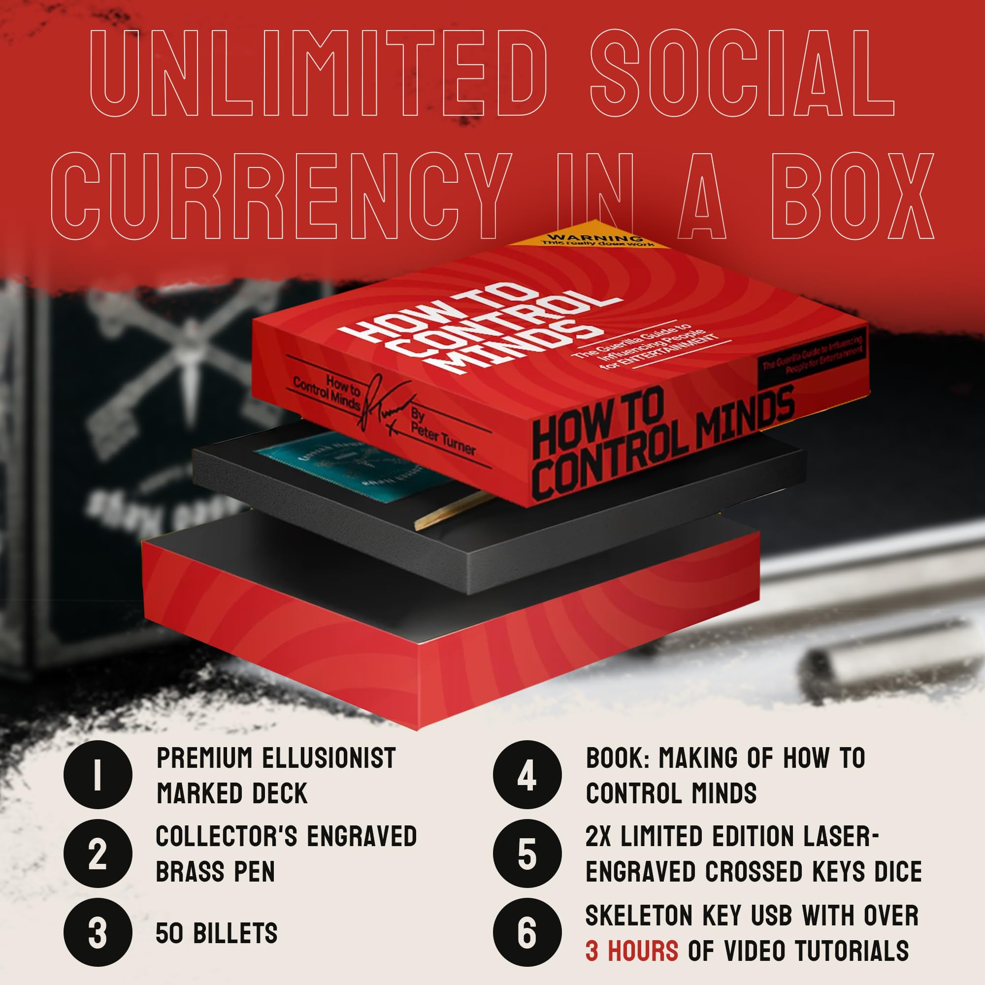 Set de Trucos de Magia Ellusionist - Cómo Controlar Ment es - Imagen 6