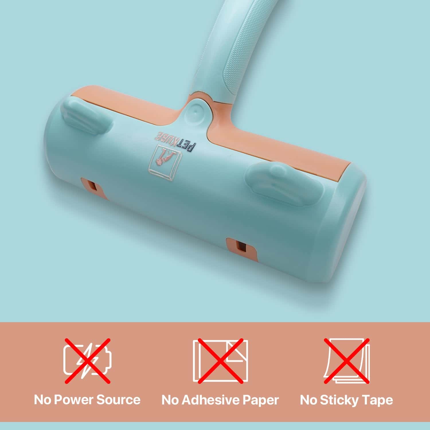 Removedor de Pelos de Mascotas PetKube y Rodillo Adhesivo - Imagen 7