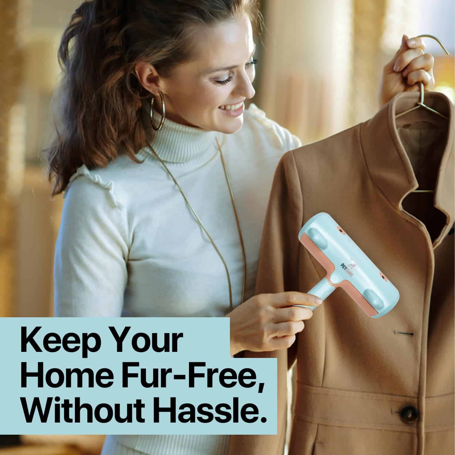 Removedor de Pelos de Mascotas PetKube y Rodillo Adhesivo - Imagen 6