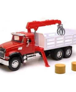 Camión Mack Granite Stake con Grúa 1:18 Escala Juego de