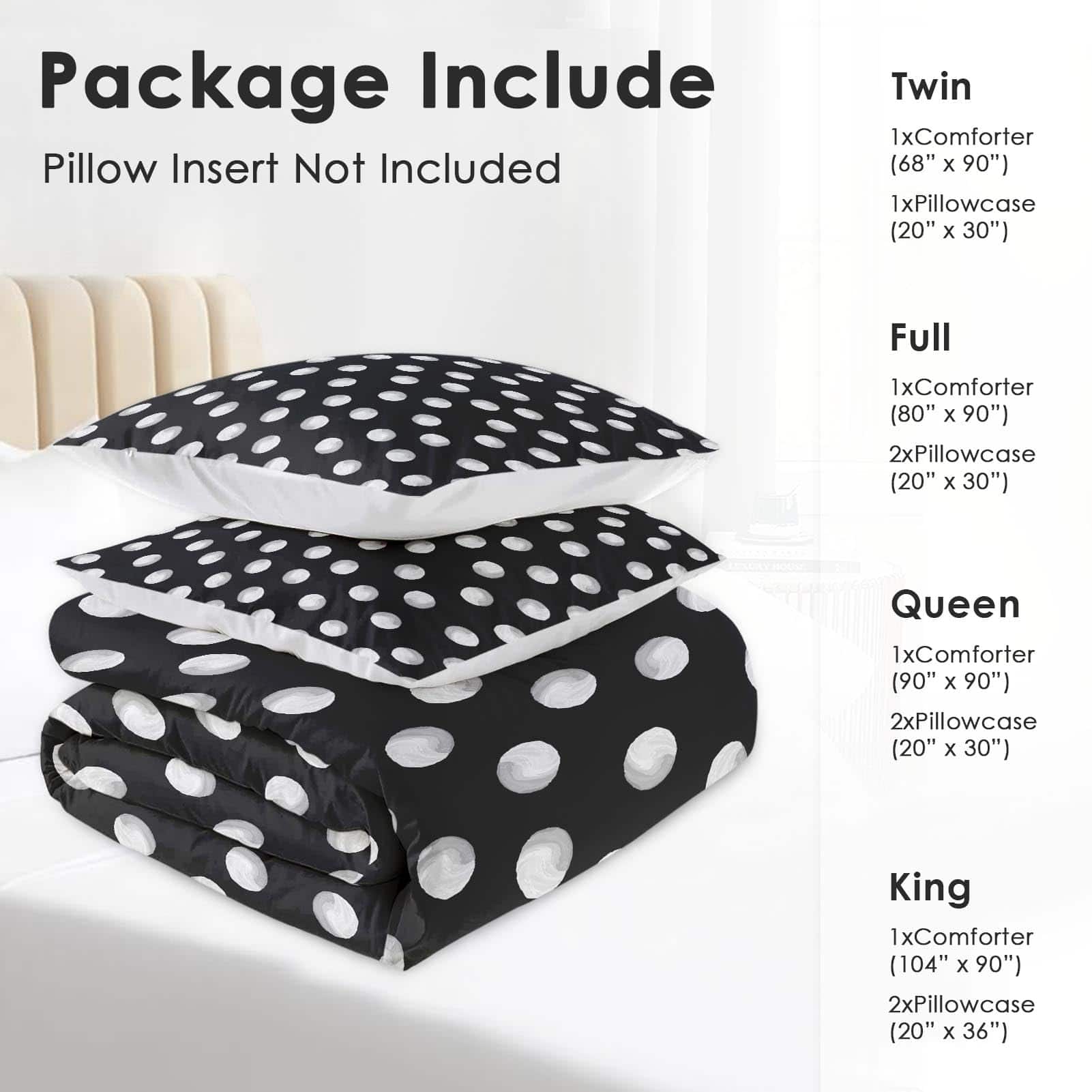 Juego de Edredón Tamaño King Pinbeam, Puntos Polka Vintage - Imagen 7