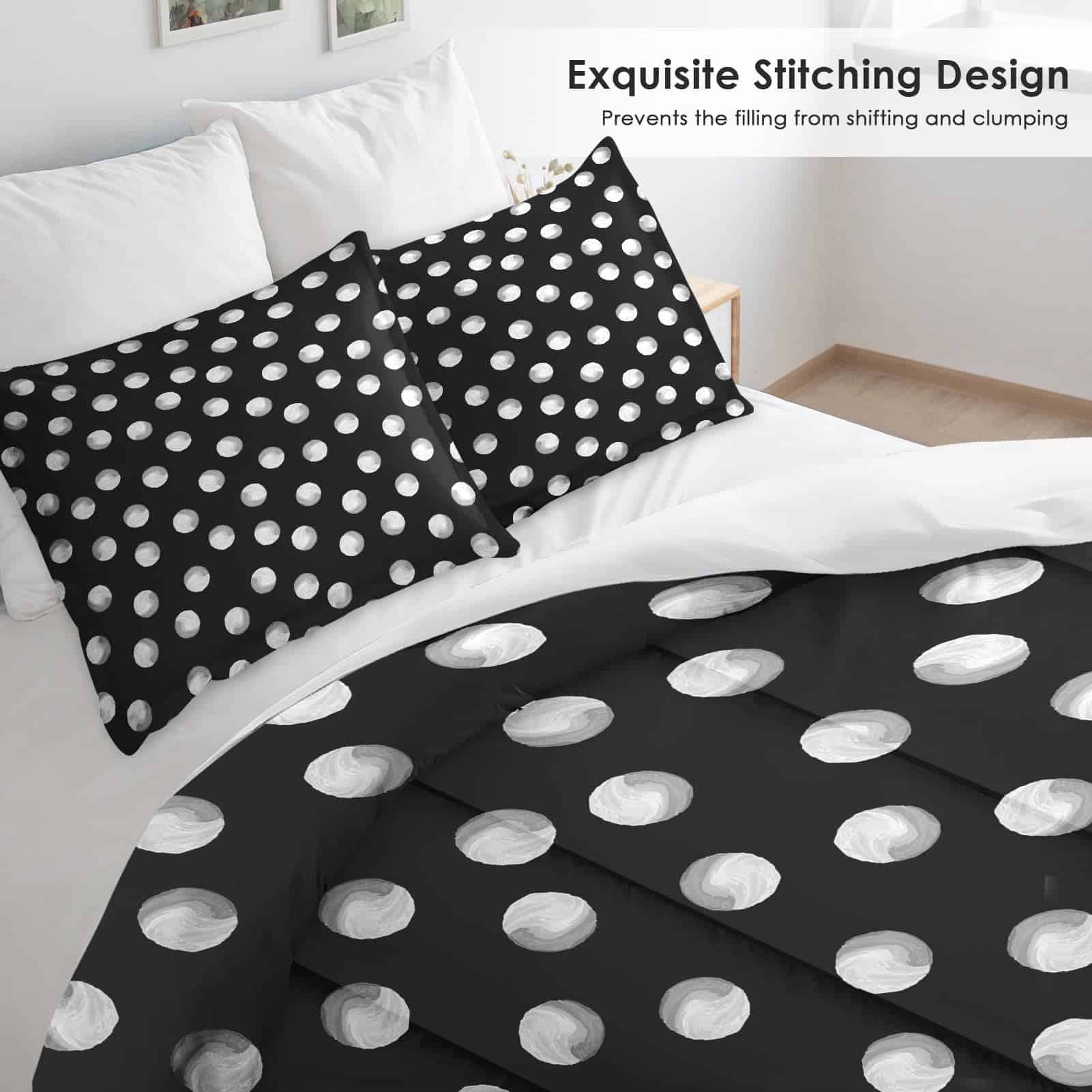 Juego de Edredón Tamaño King Pinbeam, Puntos Polka Vintage - Imagen 5