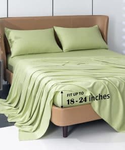 Juego de Sábanas de Enfriamiento Levoo de Bambú 100% Rayón