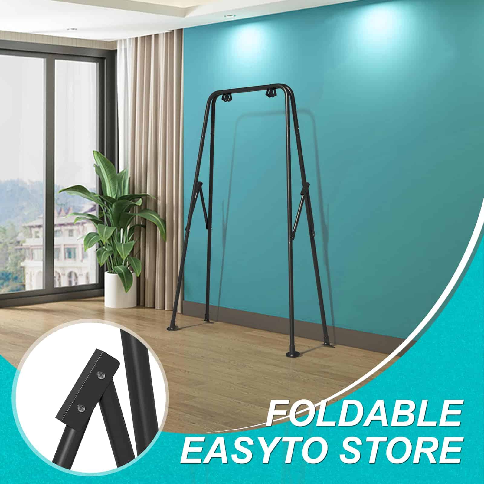 Soporte de Columpio Infantil Plegable, Estructura de - Imagen 5