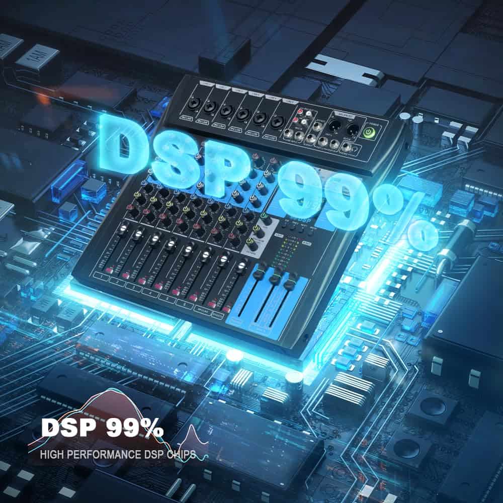 Consola Mezcladora Profesional BOMGE de 8 Canales con - Imagen 7