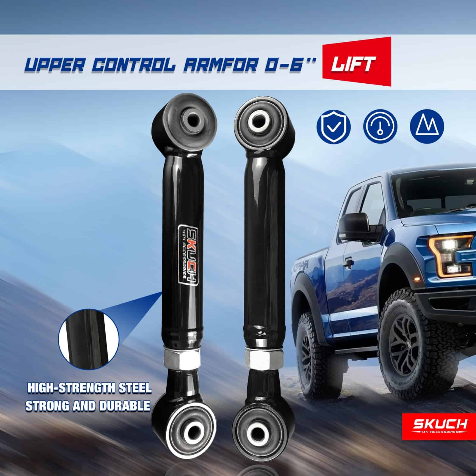 Brazo de Control Superior Trasero Ajustable 0-6" Lift Para - Imagen 5