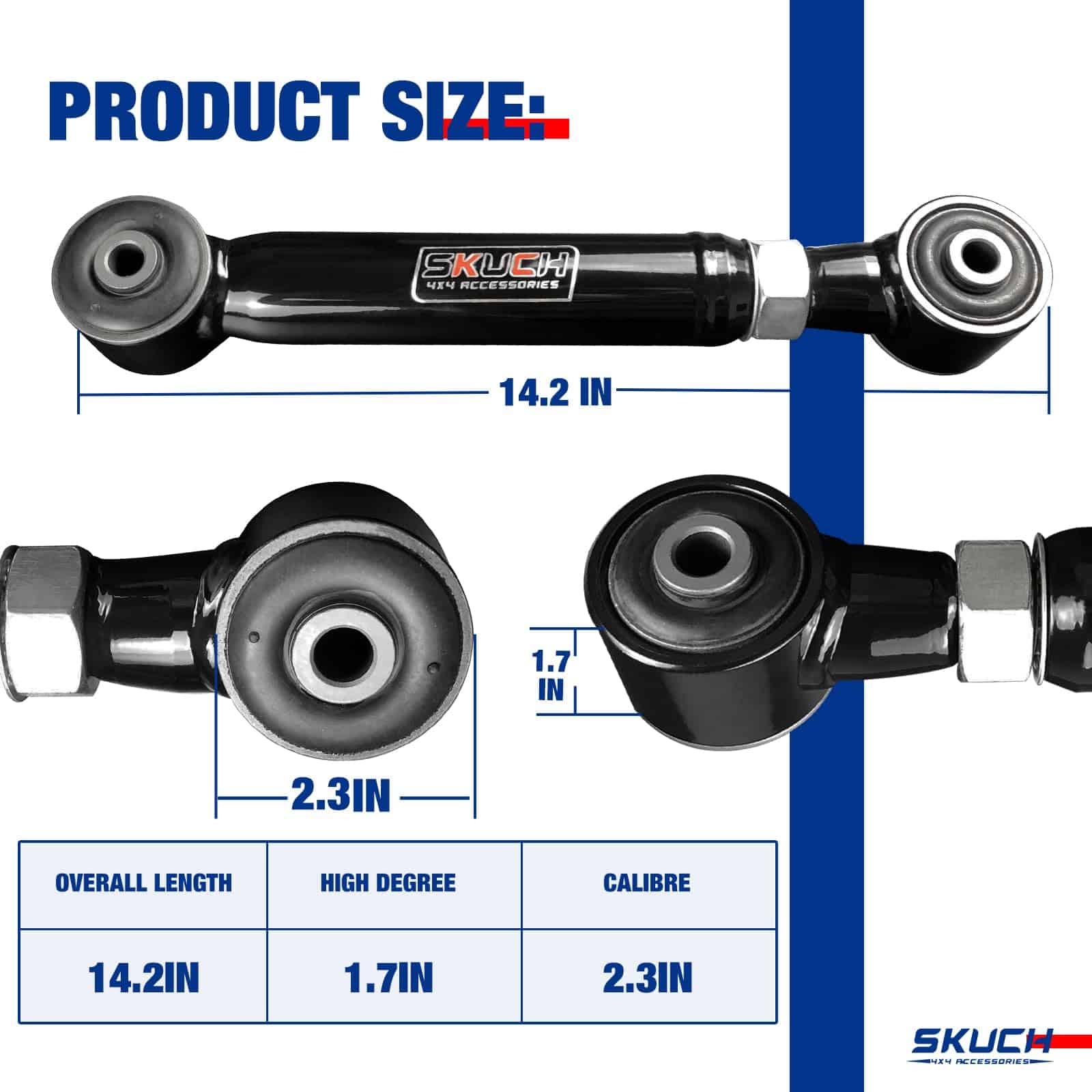 Brazo de Control Superior Trasero Ajustable 0-6" Lift Para - Imagen 4