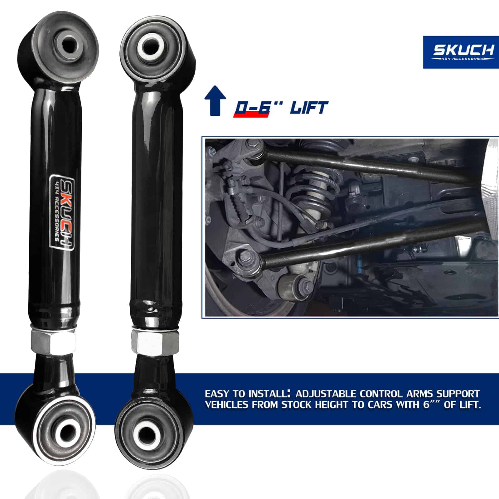 Brazo de Control Superior Trasero Ajustable 0-6" Lift Para - Imagen 7