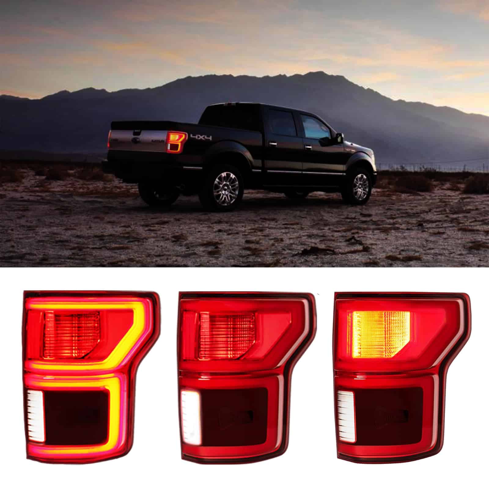 Coruilong 2018-2020 F150 Conjunto de Luces Traseras - Imagen 5