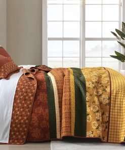 Edredón King Size SahSahCasa 100% Algodón, Juego de Edredón