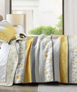 Set de Colcha PANGUSHAN 100% Algodón para Cama King, Juego