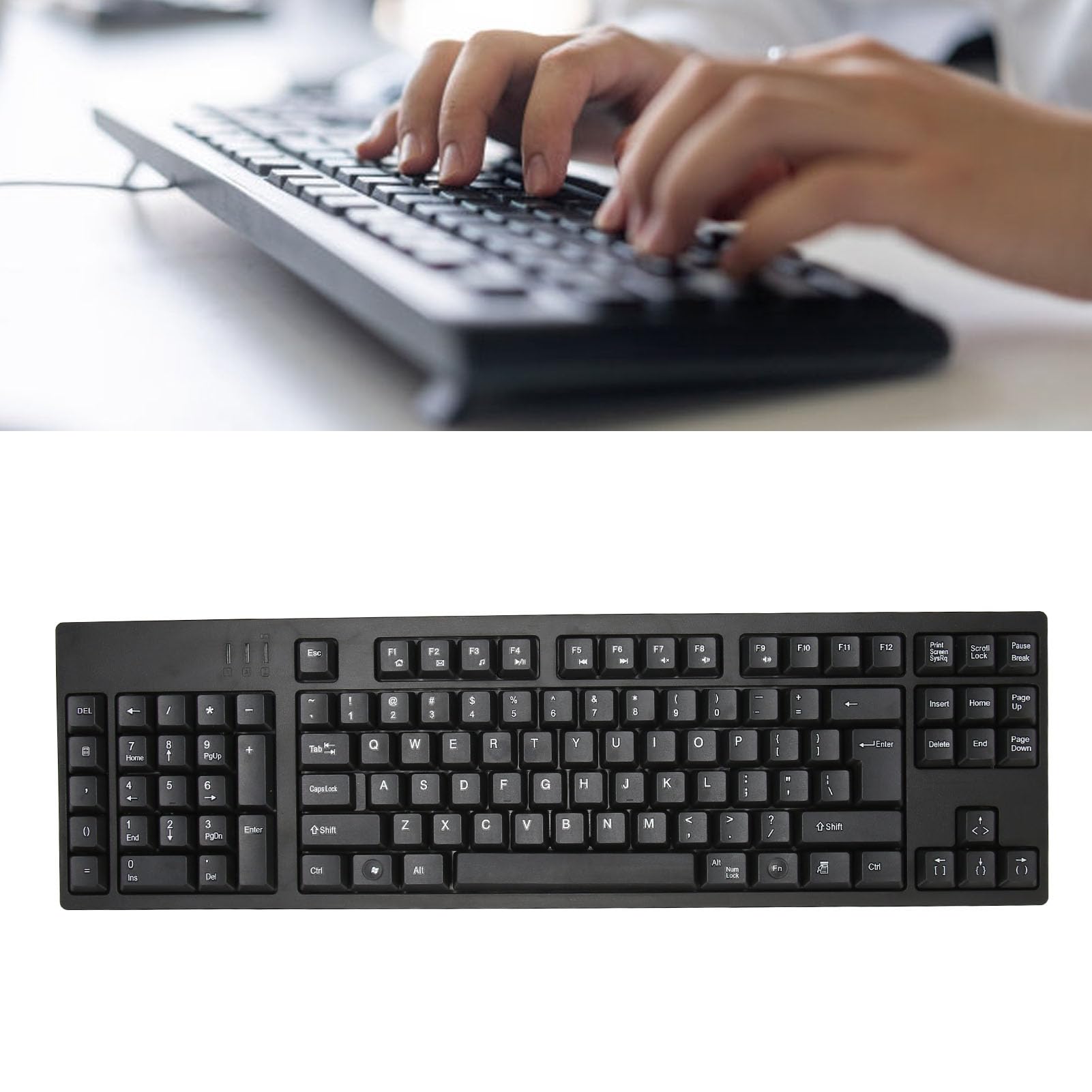 Teclado para Zurdos, Teclado Mecánico de 109 Teclas con - Imagen 6