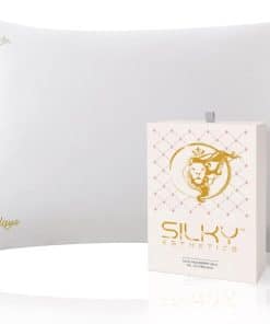 Funda de Almohada de Seda Premium Silky -Blanco