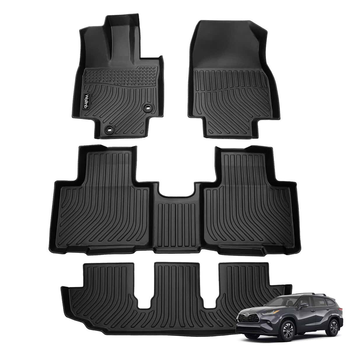 Tapetes para piso Wailtnb Compatible con Highlander