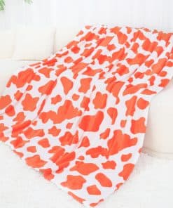 Manta Naranja Quemada Tamaño Individual - Suave y Acogedora