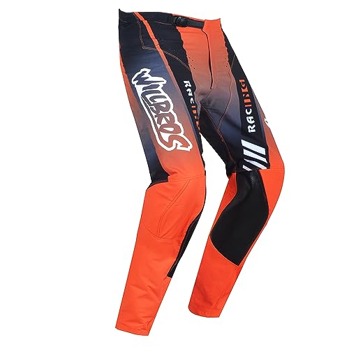 Pantalones de motocross Willbros MX Dirt Bike -Naranja - Imagen 3