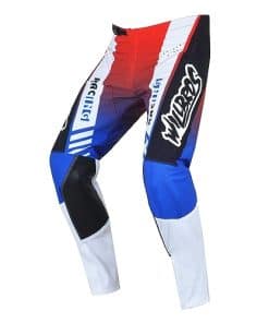 Pantalones de Motocross Dirt Bike MX MTB Enduro -Azul Blanco