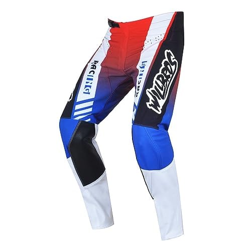 Pantalones de Motocross para Dirt Bike -Blue White