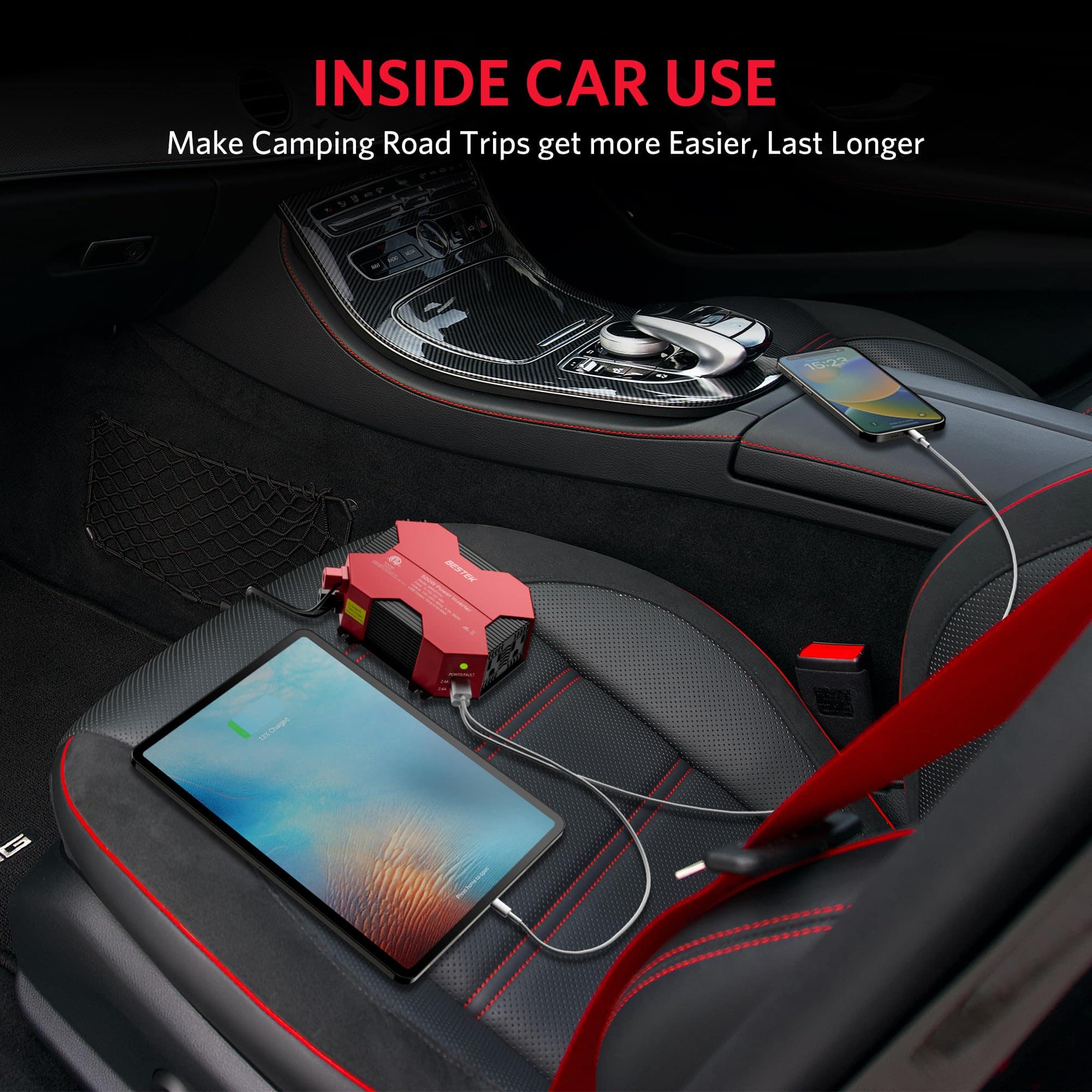 Inversor de Corriente para Automóvil BESTEK de 500 vatios - Imagen 9