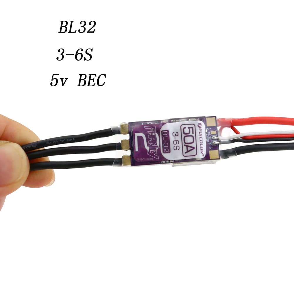 2PCS FLYCOLOR Francy 2 50A Brushless ESC Controlador de - Imagen 4