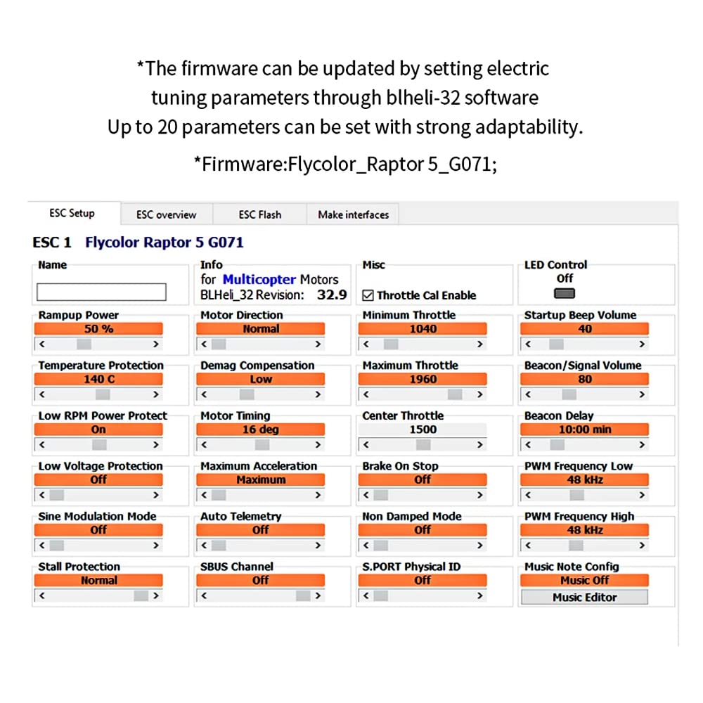 2PCS FLYCOLOR Francy 2 50A Brushless ESC Controlador de - Imagen 7