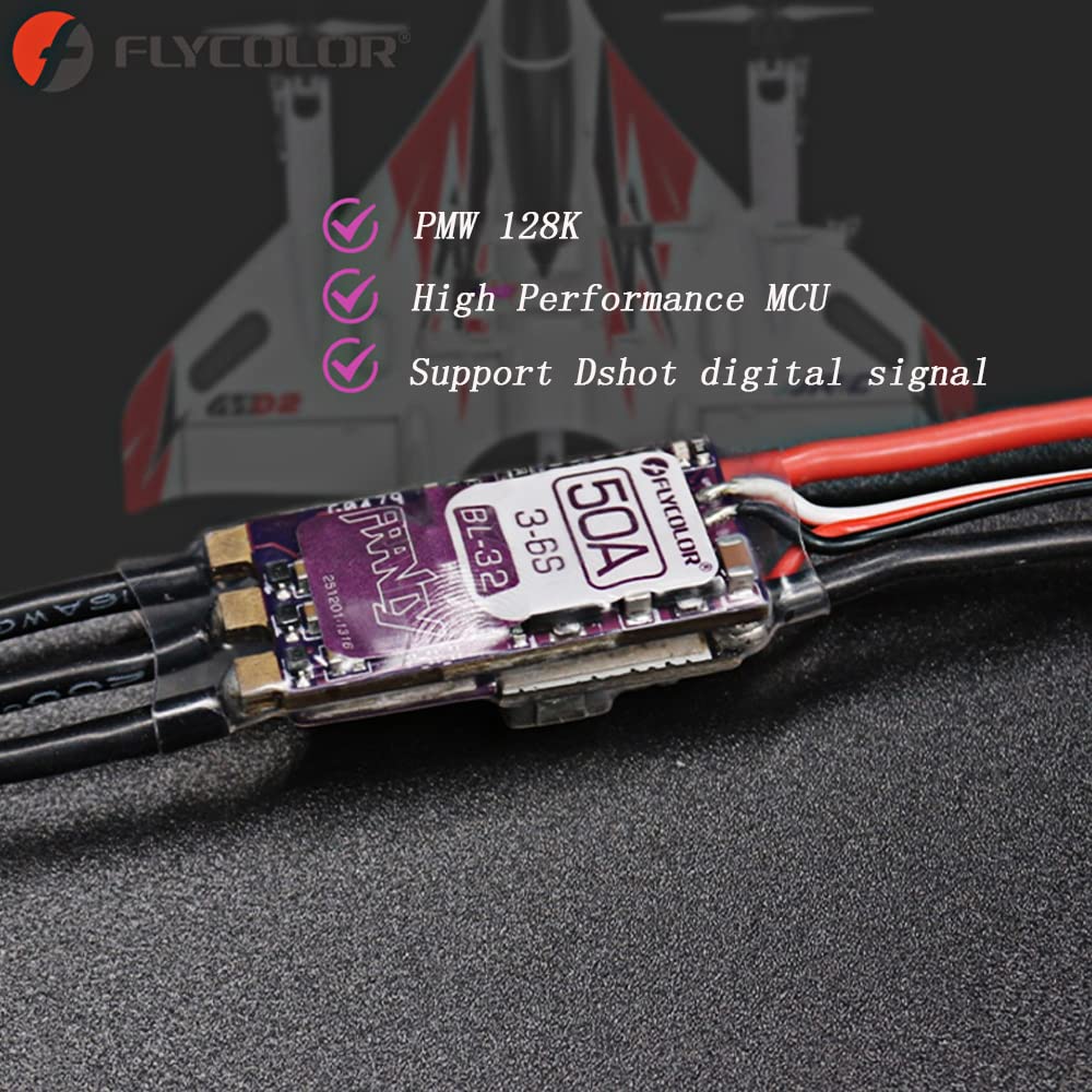 2PCS FLYCOLOR Francy 2 50A Brushless ESC Controlador de - Imagen 3