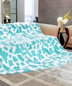 Manta y Cobijas de Vellón Azul Queen Size - Manta de Vellón