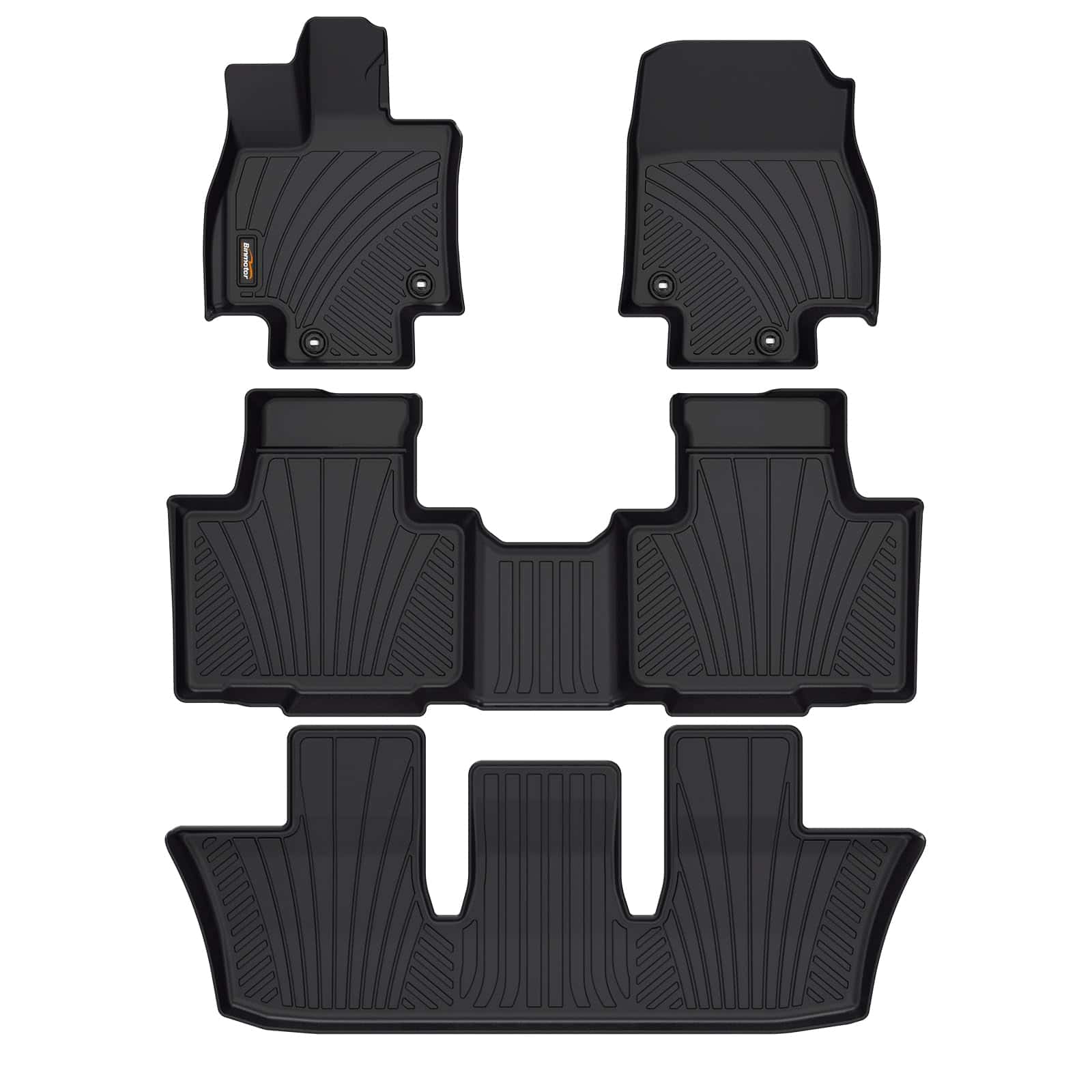 Tapetes para piso Binmotor-TPE para 2024 Grand Highlander y