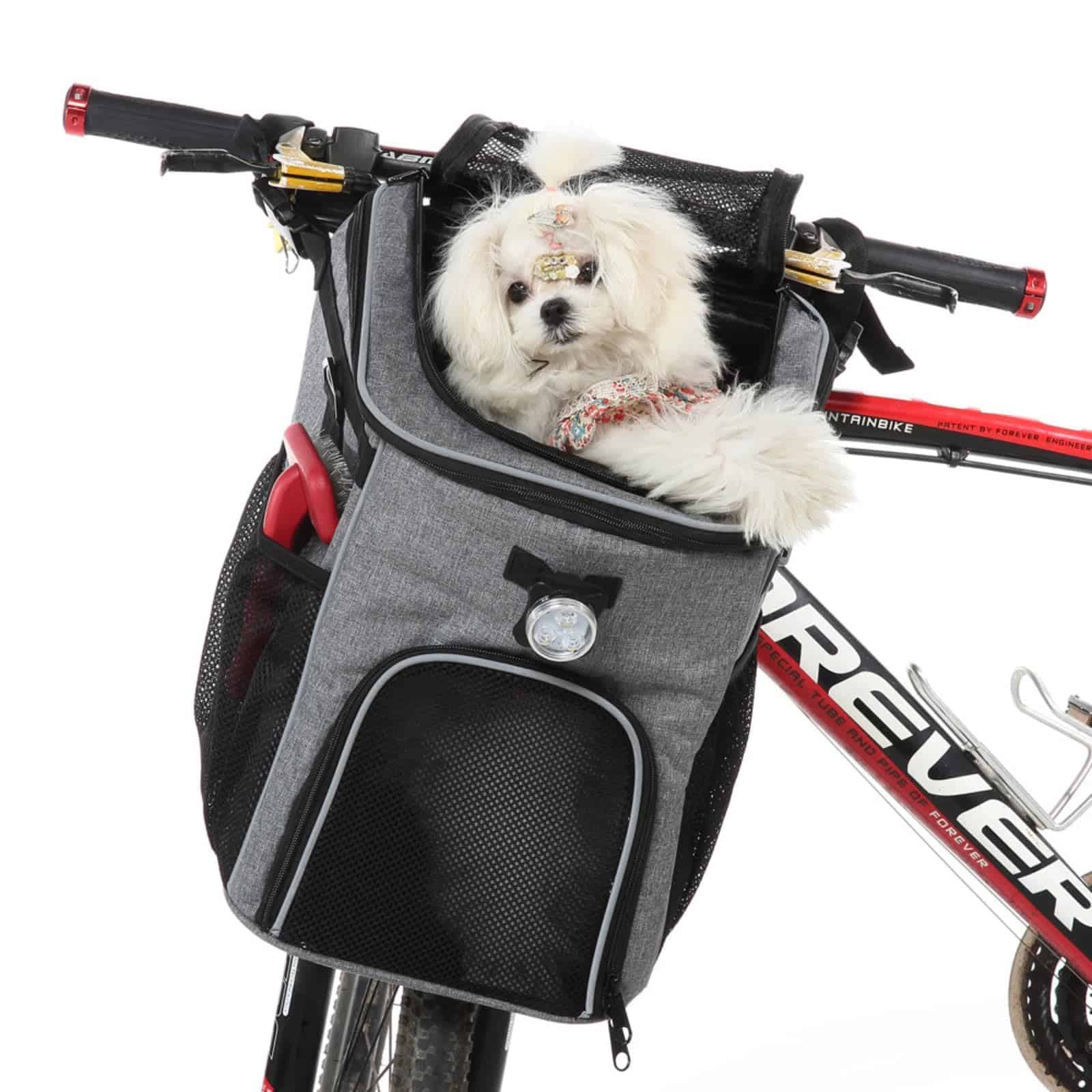 Cesta de Bicicleta para Perros, Transportín Suave Plegable