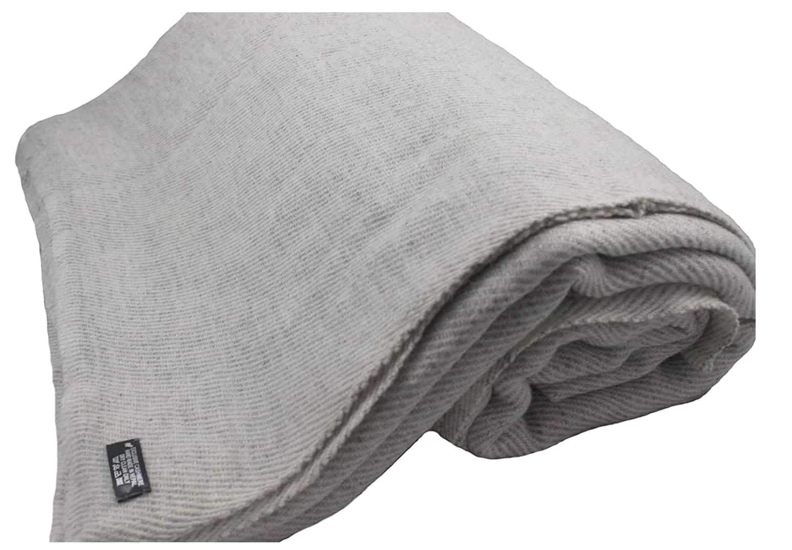 Manta de Lana de Espiga XL de la Zona de Artesanía Nepalí