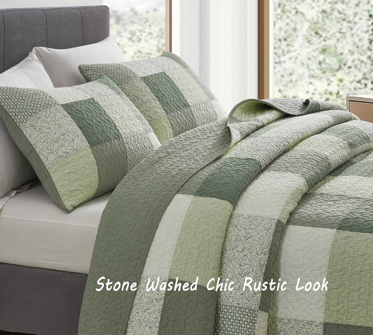 Juego de Edredón Chezmoi Collection Orna de 3 Piezas - - Imagen 4