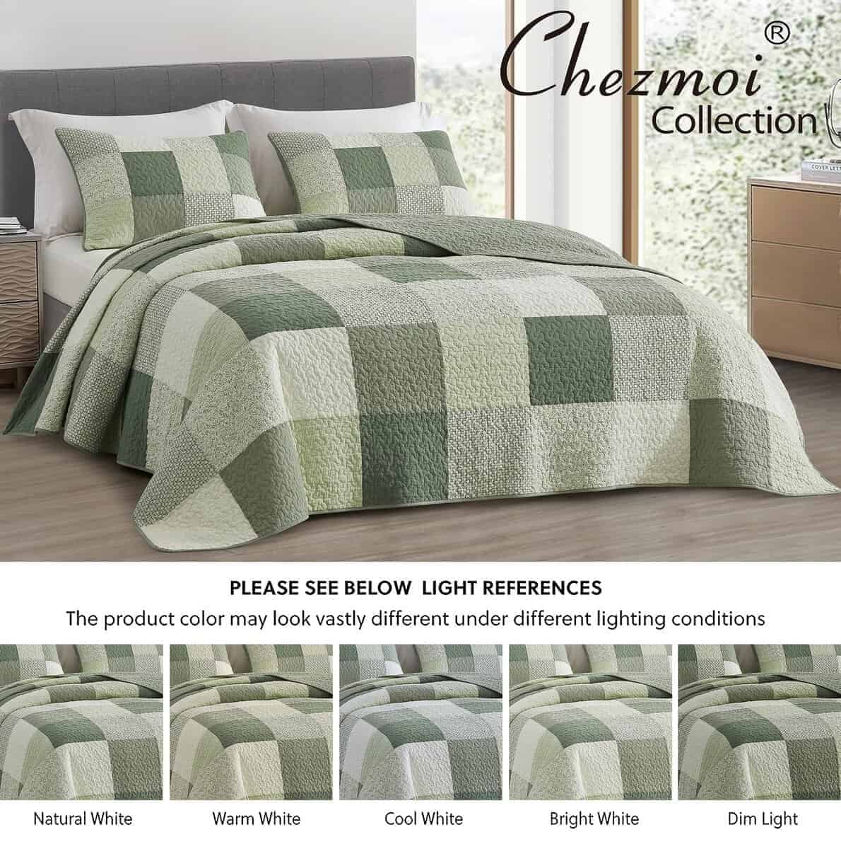 Juego de Edredón Chezmoi Collection Orna de 3 Piezas - - Imagen 6