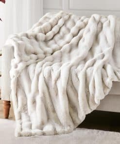 Manta de Lana Ultra Suave Hyde Lane, Mantas Esponjosas de