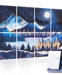 Tutmyrea 8 Pack Paneles Acústicos de Arte, 48"X32" Paneles