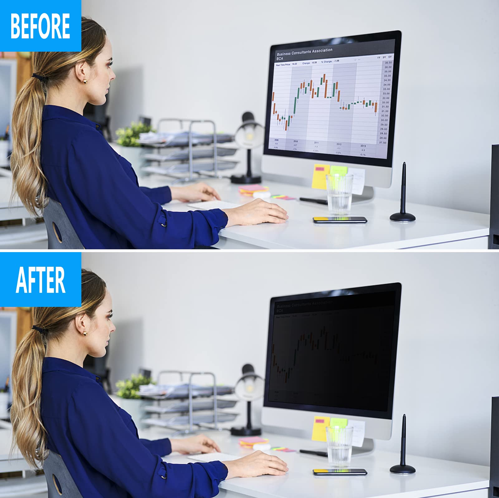 Ceydebne Filtro de Pantalla de Privacidad para Computadora - Imagen 8