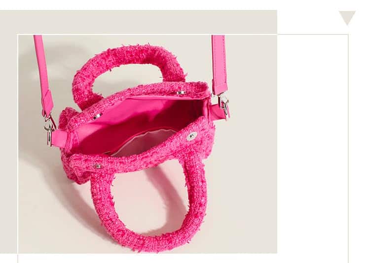 Bolso de mano cruzado en forma de barril para fiesta de - Imagen 8