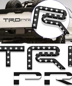 Inserciones de la puerta trasera de letras -Negro con Bander