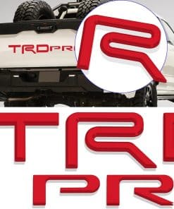 Inserciones de la puerta trasera de letras -Rojo