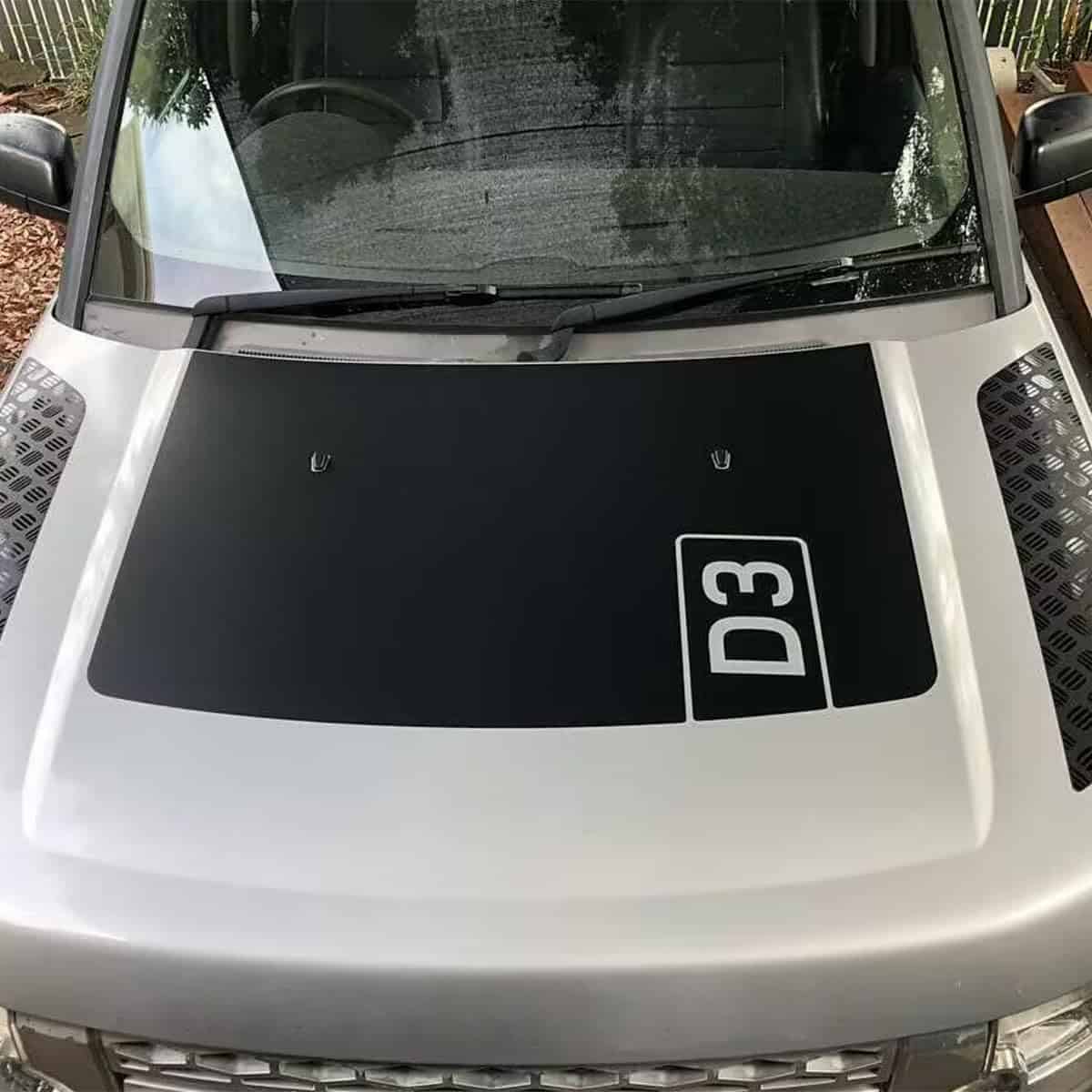 Calcomanía de capó de PVC para Land Rover Discovery 3 4