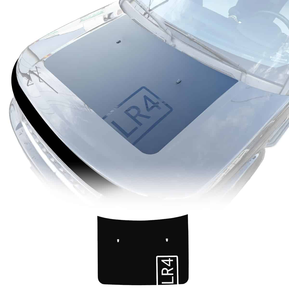 Calcomanía de Capó de PVC para Land Rover Discovery 3 4 -