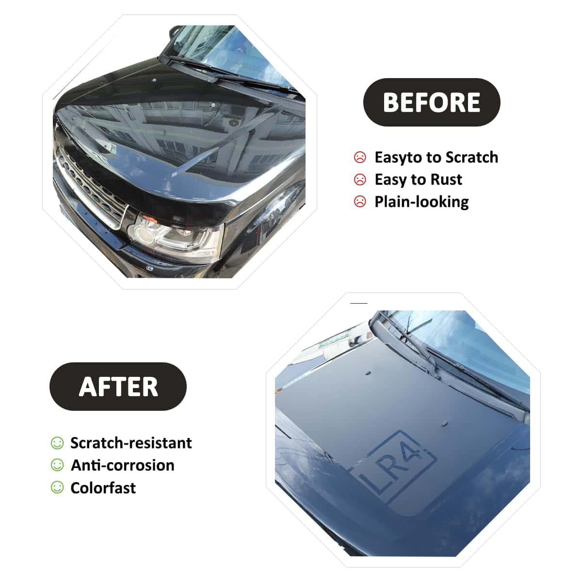 Calcomanía de Capó de PVC para Land Rover Discovery 3 4 - - Imagen 3