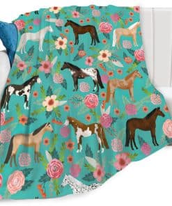 Manta de Caballos para Regalos de Niñas -Horse2