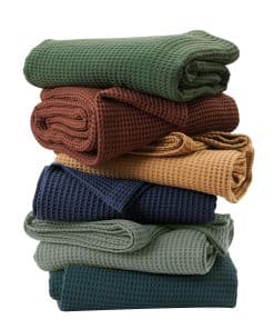 Cobertor de Cama King Size 100% Algodón - Tejido de Gofre