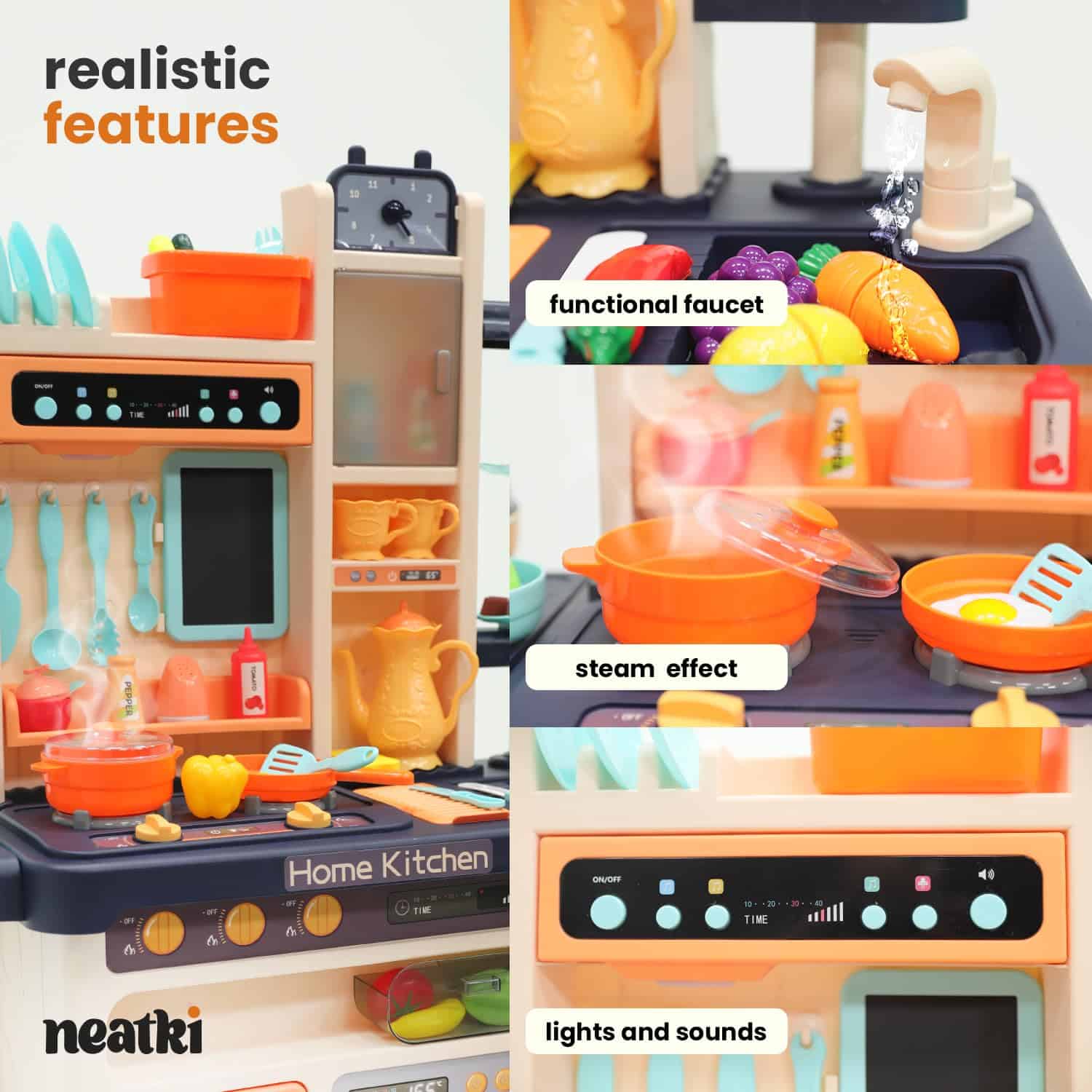Juego de Cocina para Niños Neatki - Set de Cocina de - Imagen 3