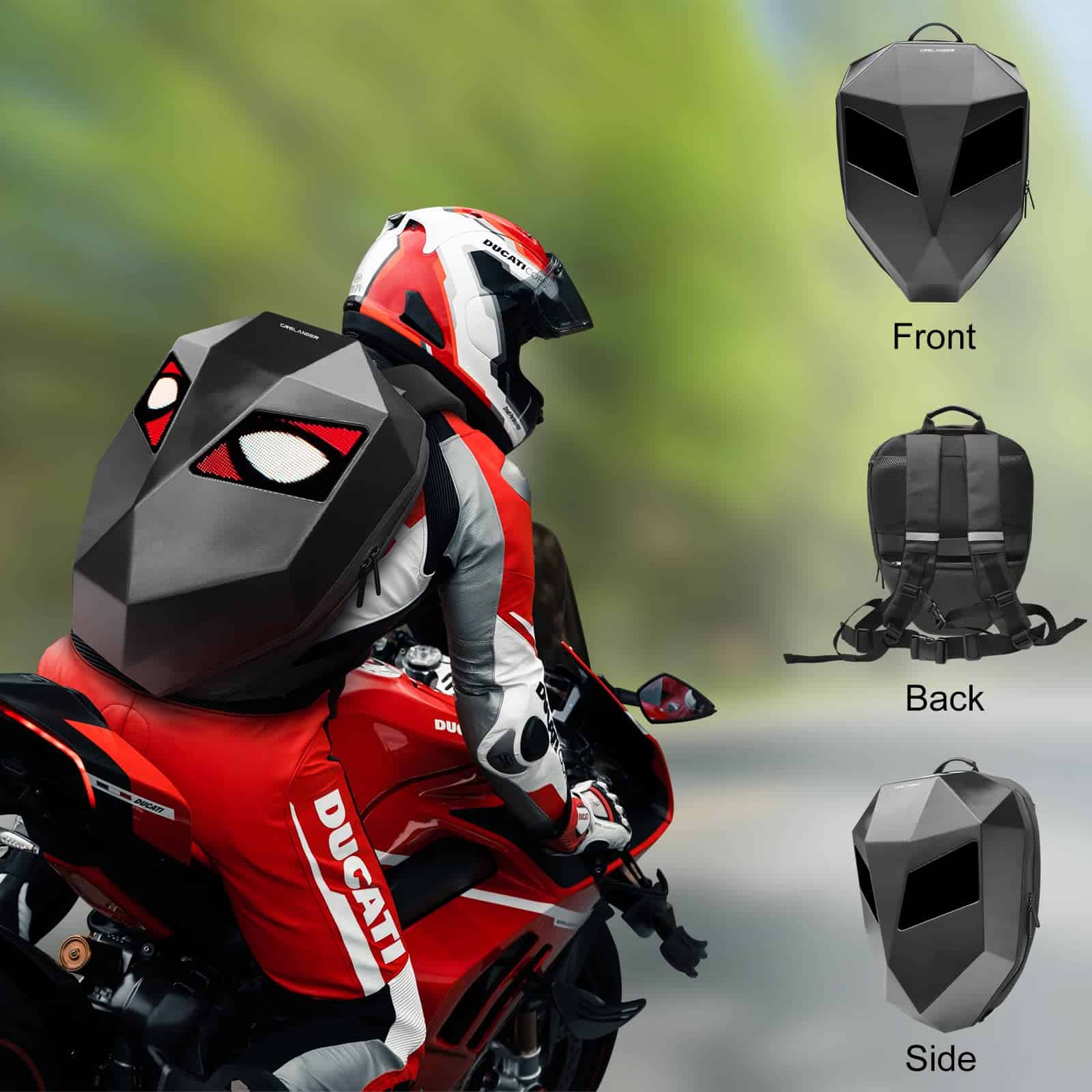 Mochila de Moto LED Crelander Bolsa de Casco Programable - Imagen 7