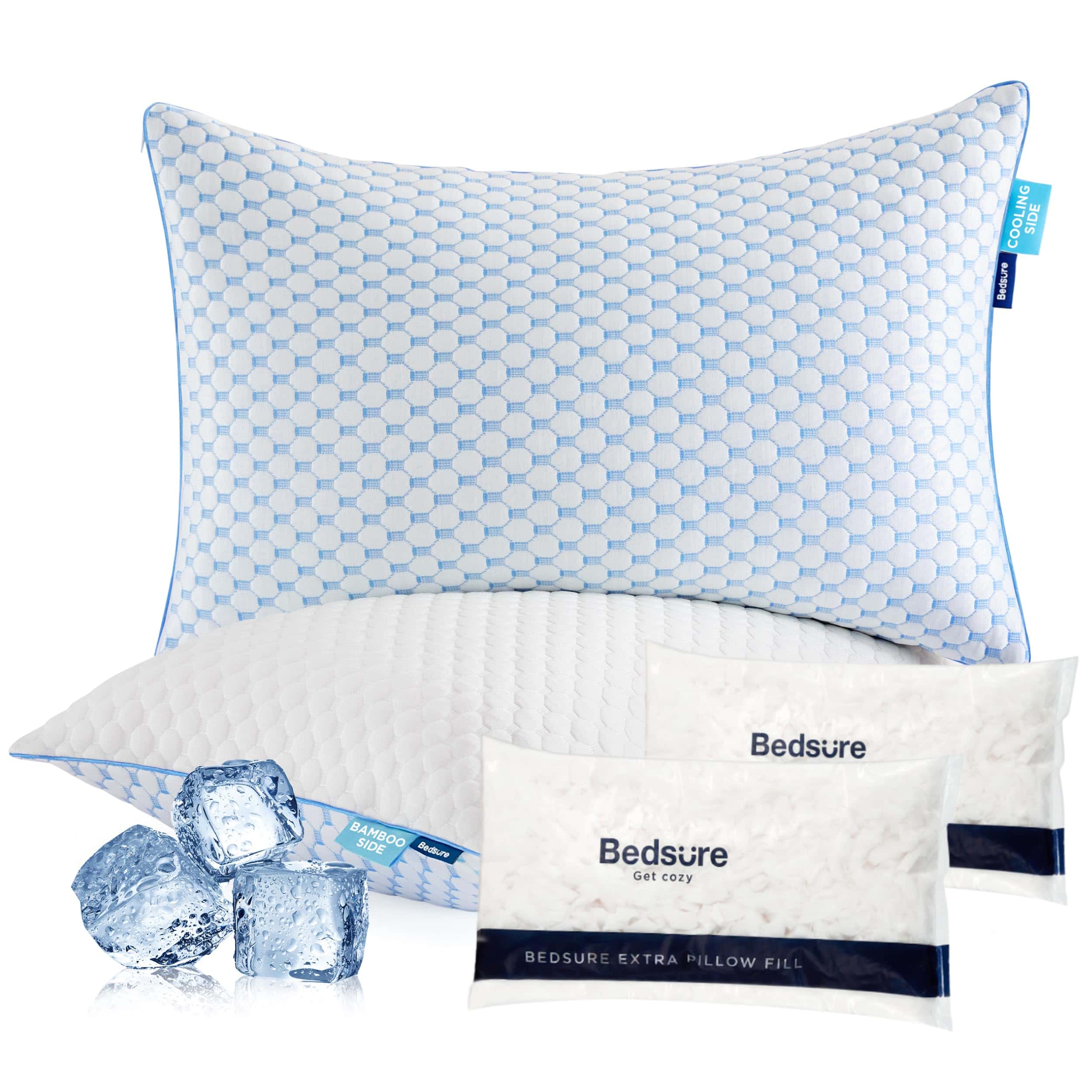 Almohadas de Espuma Viscoelástica Triturada Bedsure -