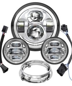 AVOUZ Faro LED para Motocicleta de 7 pulgadas Kit para
